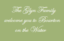 The Glyn Family welcome you to Bourton on the Water, from the original website